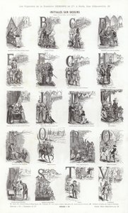 Seite aus Vignettes Typographiques von French School