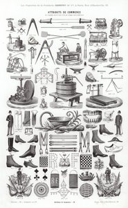 Seite aus Vignettes Typographiques von French School