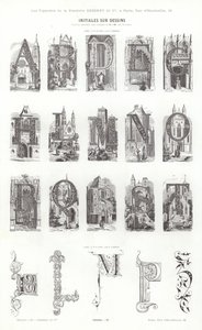 Seite aus Vignettes Typographiques von French School