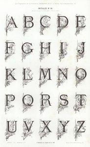 Seite aus Vignettes Typographiques von French School