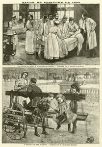 Gemälde, die im Pariser Salon von 1895 ausgestellt wurden von French School