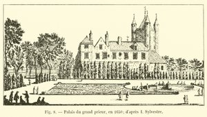 Palais des Großpriors, 1650 (nach I. Sylvestre)