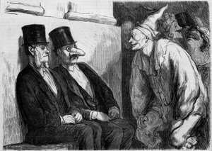 Paris - Ball der Oper: „Du hast zu viel Spaß!“ Karikatur von Honoré Daumier (1808-1879). Gravur in Le Monde Illustré Nr. 567 vom 22. Februar von French School