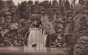 Paris: Cascade du Bois de Boulogne von French School