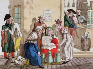 Pariser Milchverkäufer und Nachrichtenüberbringer, ca. 1815 von French School