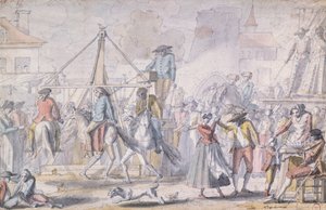 Pariser Vergnügungspark, bekannt als Les Porcherons von French School