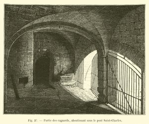 Teil der Cagnards, endend unter der Brücke Saint-Charles von French School