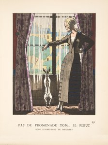 Pas de Promenade Tom …il Pleut, aus einer Sammlung von Modeplatten von French School