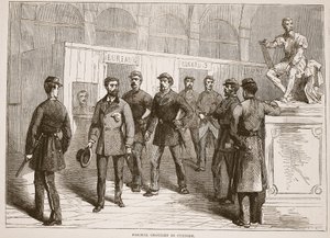 Paschal Grousset in Gewahrsam, Illustration aus Cassells Geschichte des Krieges zwischen Frankreich und Deutschland, 1870-1871