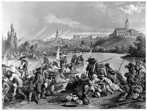 Übergang der Loire durch die Vendée-Armee, Oktober 1793 - Sammlung Museum Dobrée, Nantes von French School
