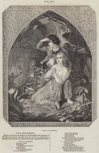 Paul und Virginia (Gravur) von French School