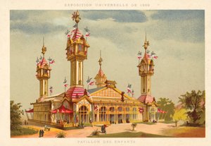 Pavillon der Kinder, Weltausstellung 1889, Paris von French School