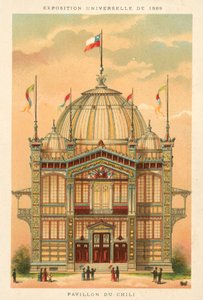 Pavillon von Chile, Weltausstellung 1889, Paris von French School