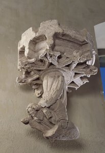 Hängender Schlussstein: ein Engel