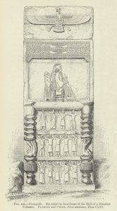 Persepolis, Basrelief am Türrahmen der Halle der Hundert Säulen von French School