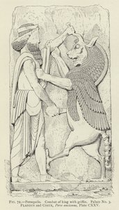 Persepolis, Kampf des Königs mit einem Greif, Palast Nr. 3