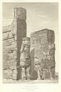 Persepolis, Propyläen des Xerxes, Gegenwärtiger Zustand von French School