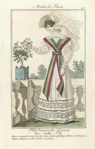Petit Courrier des Dames, Rue Meslee Nr. 25, aus Modes de Paris, veröffentlicht 1824 von French School
