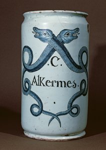 Pharmazeutisches Gefäß für Alkernes, aus Rouen, ca. 1770