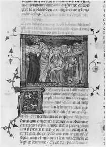 Philipp IV., Illustration aus Grandes Chroniques de France, 1375-79