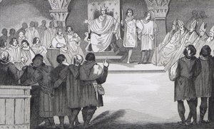 Philippe IV (1268-1314) der Schöne vereint die Generalstände im Louvre, aus 