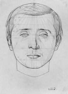 Phrenologische Studie, aus einem Manuskript von Doktor Philippe Jean Pelletan von French School
