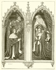 Pierre de Bourbon und Anne de Beaujeu, seine Frau von French School