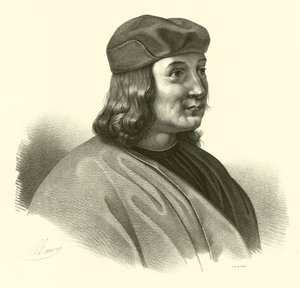 Pietro Perugino, geboren Pietro Vannucci, Porträt von French School