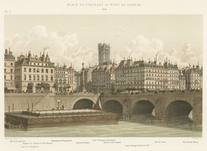 Place du Chatelet und Pont au Change, 1830 von French School