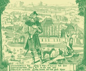 Plan von Clermont en Beauvais von French School