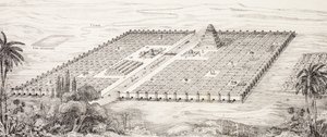 Plan der Stadt Babylon, Mesopotamien, um das 5. Jahrhundert v. Chr. nach einer Beschreibung von Herodot, aus L