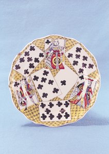 Teller mit Trompe-l