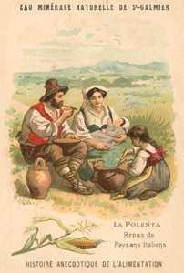 Polenta, Mahlzeit der italienischen Bauern von French School