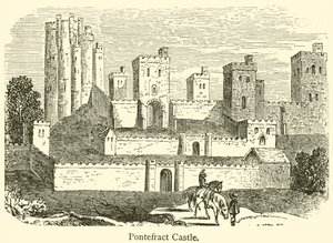 Pontefract Castle (Gravur) von French School