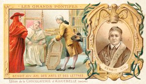 Papst Benedikt XIV., Kunstmäzen von French School