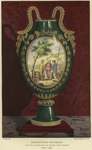 Porzellanvase aus der Manufacture nationale de Sevres, Frankreich von French School