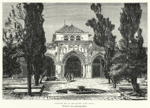 Portal der Moschee von El Aksa (Stich) von French School