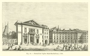 Portal der Kirche Saint-Barthélemy, 1789 von French School