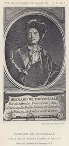 Porträt von Fontenelle (Lithographie) von French School