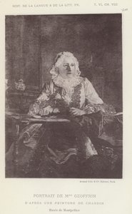 Portrait De Mme Geoffrin von French School
