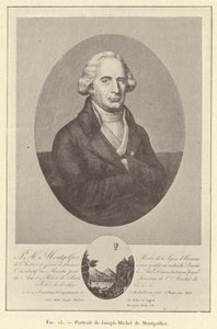 Porträt von Joseph-Michel de Montgolfier (Gravur) von French School