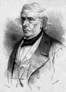 Porträt von Victor Cousin (1792-1867), französischer Philosoph und Politiker, Mitglied der Académie Française. Gravur in 
