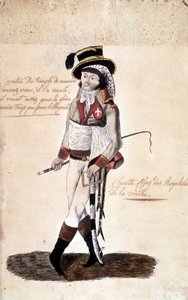 Ganzkörperporträt von Francois Athanase (Francois-Athanase) de Charette de la Contrie (1763-1796), royalistischer Anführer der Vendée - Musée Dobrée, Nantes von French School