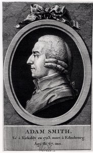 Porträtmedaillon von Adam Smith (1723-90)