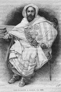 Porträt von Abd el-Kader in Damaskus im Jahr 1880 (1808-83), aus La Syrie d