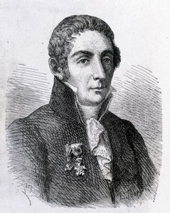 Porträt von Alessandro (Alexandre) Volta (1745 - 1827) - in „Album der Wissenschaft; berühmte Gelehrte; Große Entdeckungen“ 1896