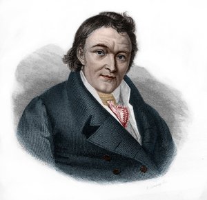 Porträt von Aloys Senefelder (1771-1834), deutscher Schauspieler und Dramatiker