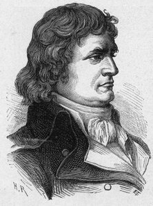 Porträt von André Jeanbon, bekannt als Jean Bon Saint-André oder Jeanbon Saint-André (1749-1813), französischer Revolutionär und Politiker. Gravur von 1889. Private Sammlung von French School