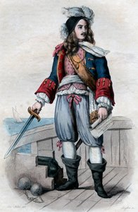 Porträt von Anne Hilarion de Costentin (Cotentin), Graf von Tourville (1642-1701), französischer Marinekommandant