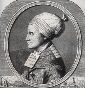 Porträt von Antoine-Francois Desrues (1744-1777) französischer Giftmischer - Gravur in „Causes celebres de tous les peuples“ von Armand Fouquier (1817-18?) 1858-1867 - private Sammlung